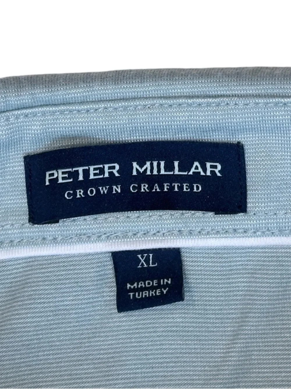 Peter Millar Crown Crafted Excursionist Flex Polo in Blue Spruce Men’s XL $165 - Picture 5 of 5
